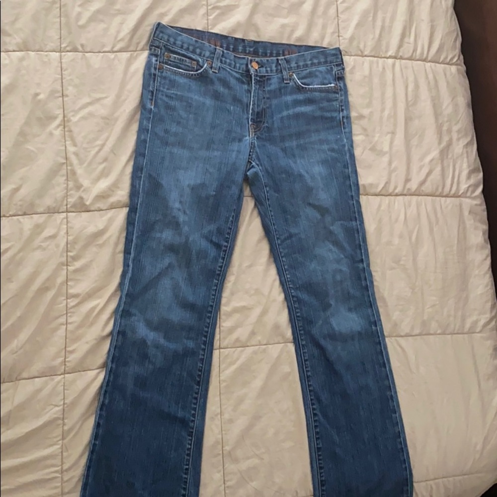 J-Crew hip slung jeans